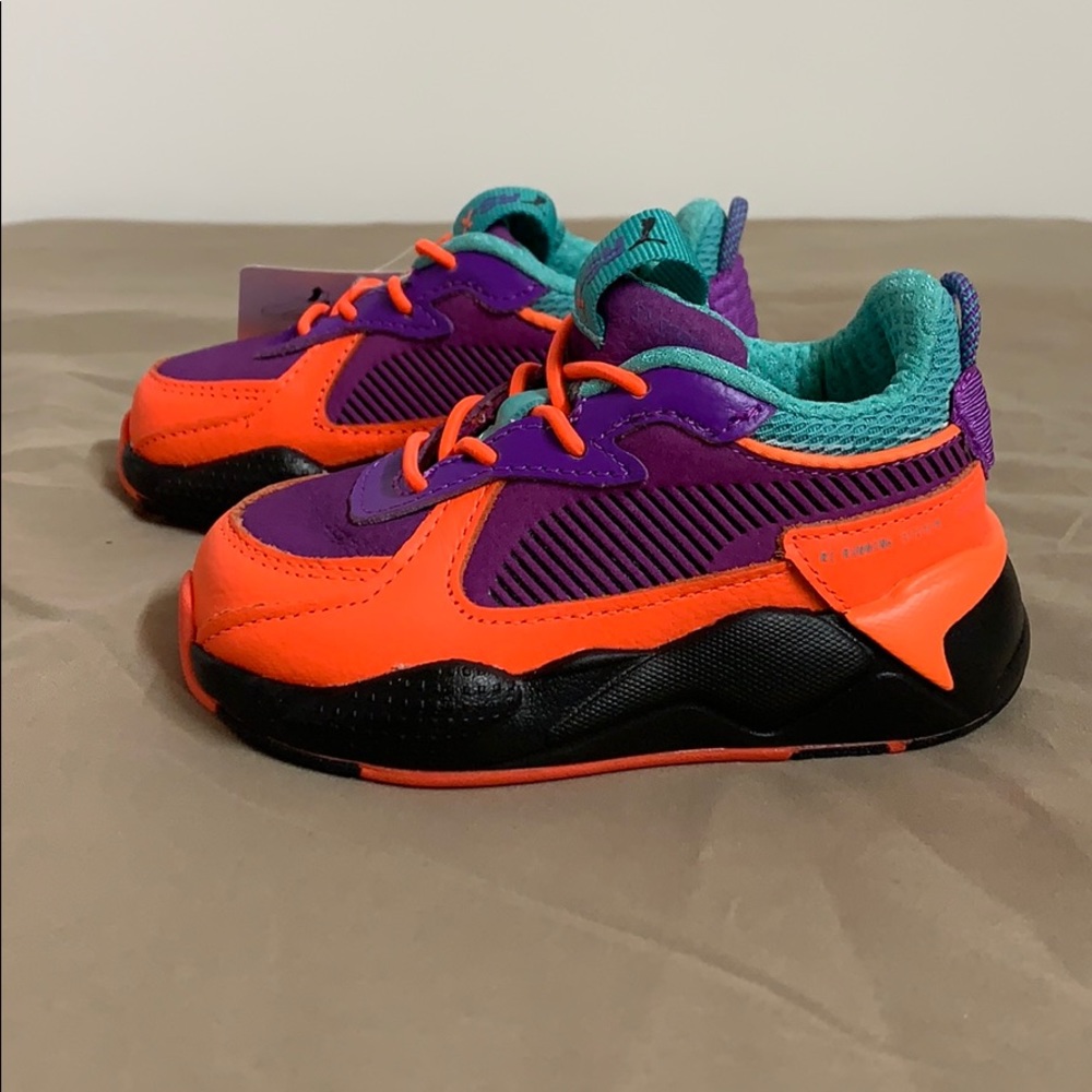 Puma running system orange and blue boys size 6 - Picture 4 of 7